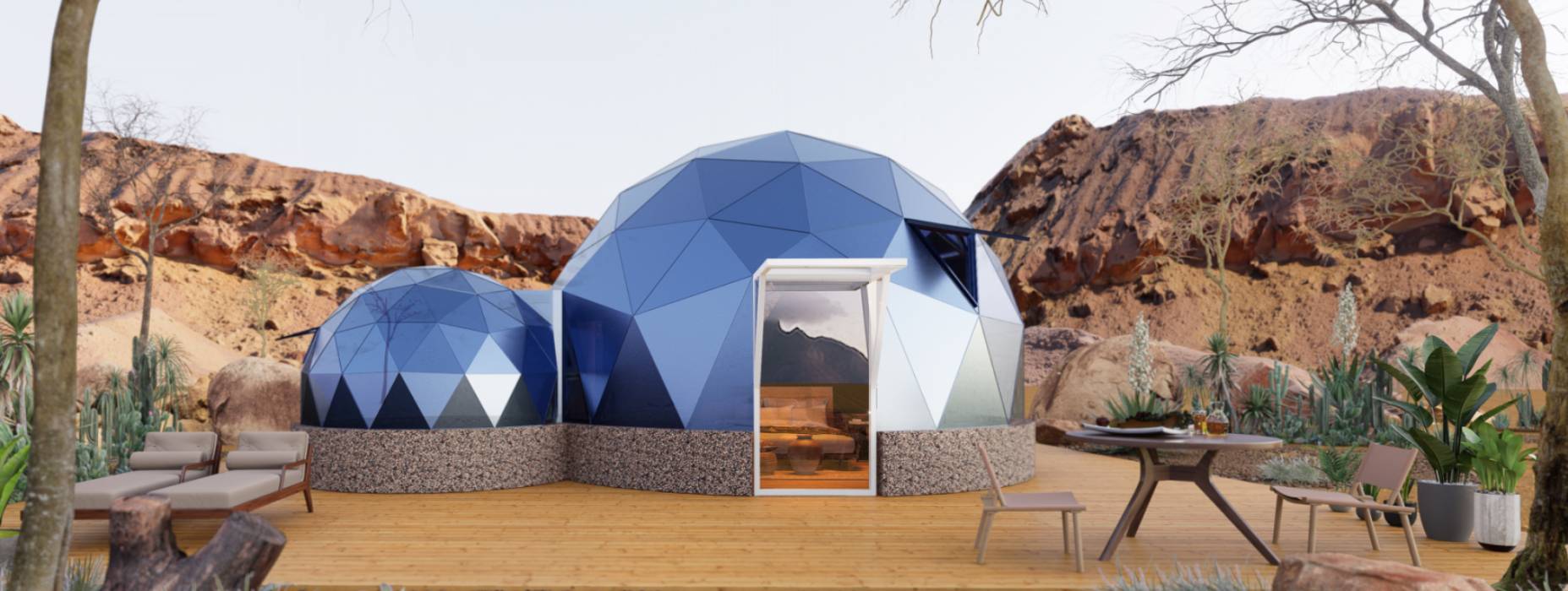 同江市球形智能光伏玻璃星空房